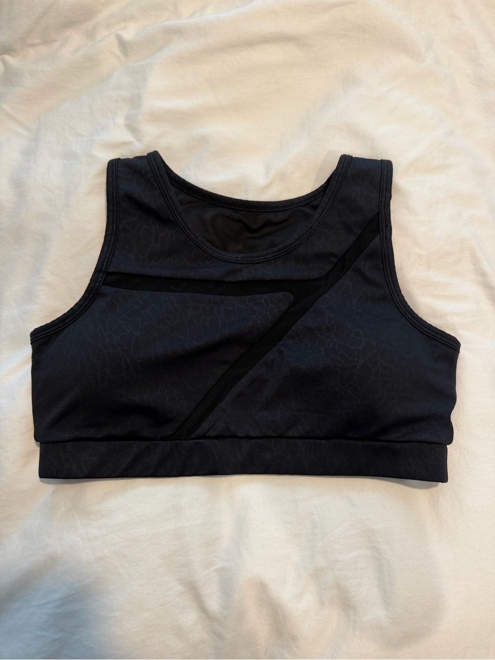 Cleo Harper Women’s Black Snake-Skin Sports Bra